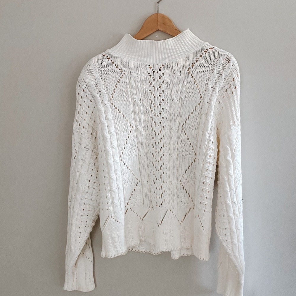 Vintage Cream Knit Sweater